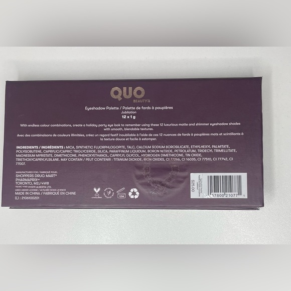 QUO Beauty - Eyeshadow Palette - Jubilation - BRAND NEW - Picture 4 of 4